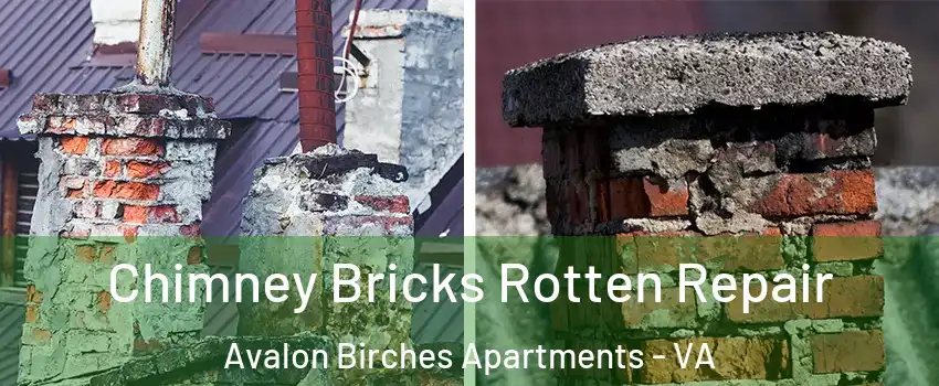 Chimney Bricks Rotten Repair Avalon Birches Apartments - VA