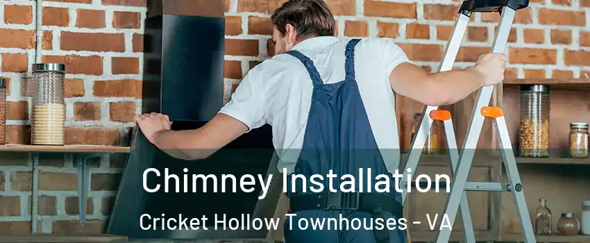 Chimney Installation Cricket Hollow Townhouses - VA