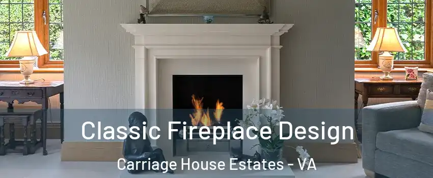 Classic Fireplace Design Carriage House Estates - VA