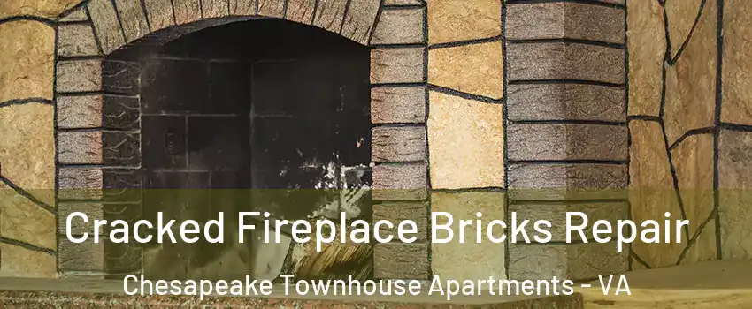 Cracked Fireplace Bricks Repair Chesapeake Townhouse Apartments - VA