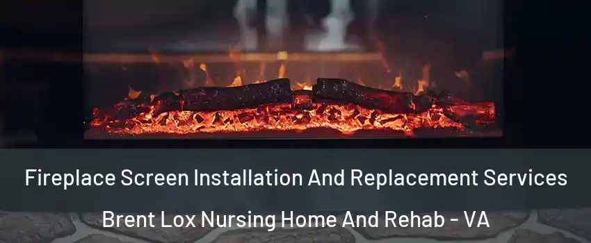 Fireplace Screen Installation And Replacement Services Brent Lox Nursing Home And Rehab - VA