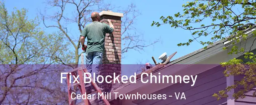 Fix Blocked Chimney Cedar Mill Townhouses - VA