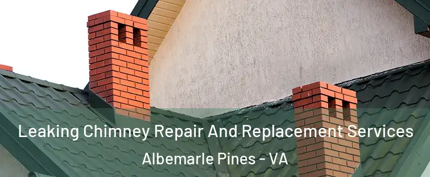 Leaking Chimney Repair And Replacement Services Albemarle Pines - VA