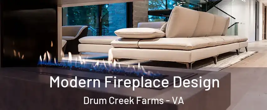 Modern Fireplace Design Drum Creek Farms - VA