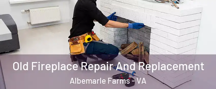 Old Fireplace Repair And Replacement Albemarle Farms - VA